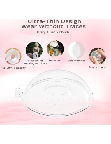 Recolectores de Leche Materna Silicona BPA Free 30ml - 2 Piezas