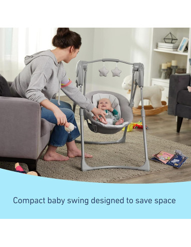 Silla de Bebé Compacta Graco Slim Spaces Reign - Portátil