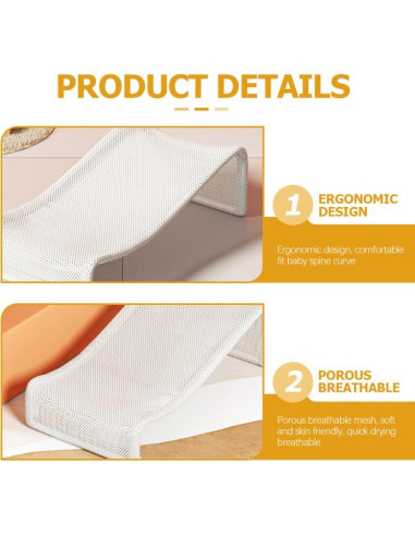 Asiento de Soporte para Baño de Bebé - Ergonomía y Antideslizante