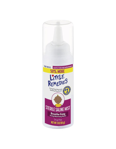 Rocío Nasal Salino Estéril Little Remedies 85 g Bebés