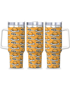 Vaso Aislado de Acero Inoxidable PTONUIC 40 oz con Asa y Tapa 2