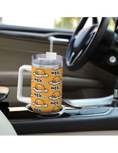 Vaso Aislado de Acero Inoxidable PTONUIC 40 oz con Asa y Tapa