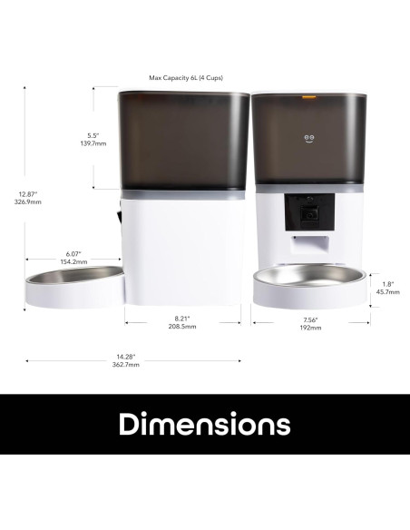 Comedero Inteligente Geeni 6L con Cámara 1080p y WiFi Comedero Inteligente Geeni 6L con Cámara 1080p y WiFi