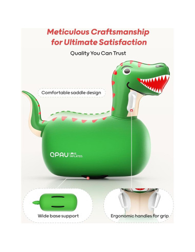 Juguetes Inflables Dinosaurio QPAU 2 PCS con Bomba