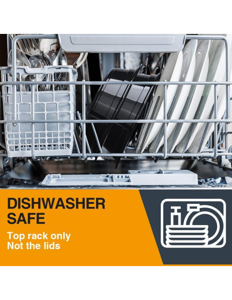 Contenedor de Comida Glotoch 50 Paquete 16 OZ A Prueba de Microondas Contenedor de Comida Glotoch 50 Paquete 16 OZ A Prueba de Microondas