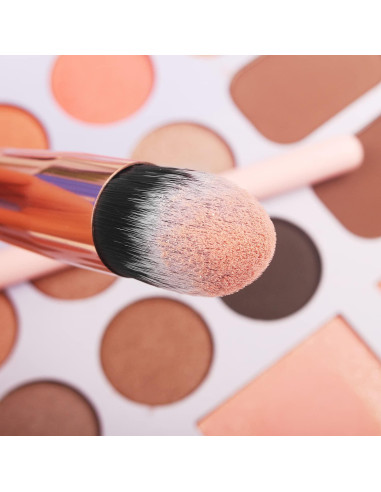 Juego de Brochas de Maquillaje Real Perfection 16 Pcs Rosa
