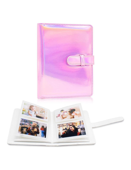Álbum de Fotos 64 Bolsillos Hearoo Rosa Mágico 12x16 cm Álbum de Fotos 64 Bolsillos Hearoo Rosa Mágico 12x16 cm