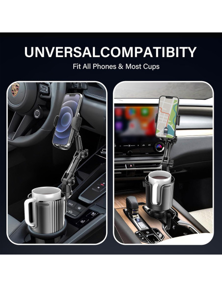 Soporte para Teléfono en Portavasos WUITIN 360 Ajustable Soporte para Teléfono en Portavasos WUITIN 360 Ajustable