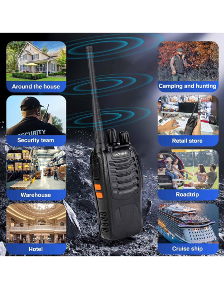 Walkie Talkies Baofeng 888S Recargables 16 Canales 1500mAh Walkie Talkies Baofeng 888S Recargables 16 Canales 1500mAh