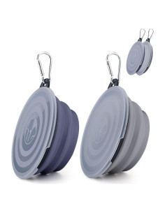 Cuenco Plegable para Perros SLSON Pequeño con Tapa