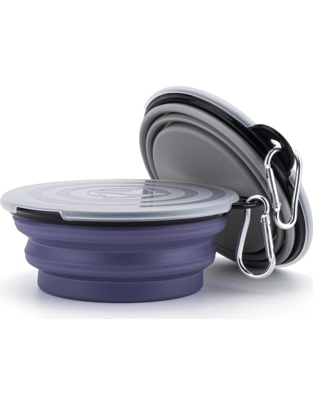 Cuenco Plegable para Perros SLSON Pequeño con Tapa Cuenco Plegable para Perros SLSON Pequeño con Tapa