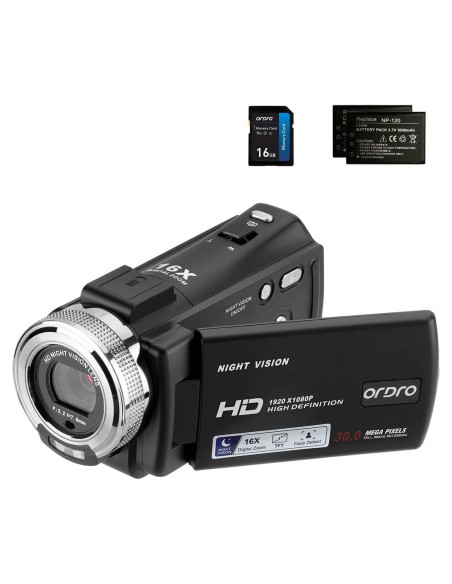Cámara de Video ORDRO HDV-V12 1080P con Visión Nocturna Cámara de Video ORDRO HDV-V12 1080P con Visión Nocturna