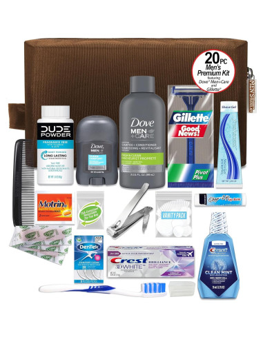 Kit de Viaje Premium 20 Piezas Dove Men & Care TSA