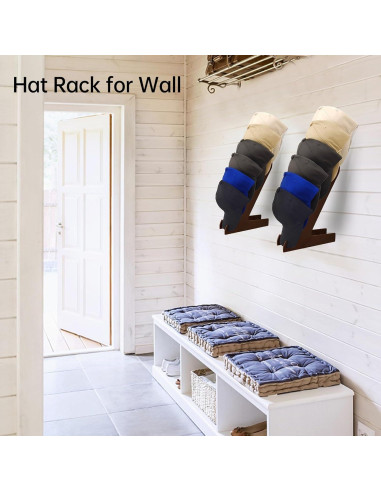 Soporte para Gorras de Madera Iswabard - Organizador 12 Gorras