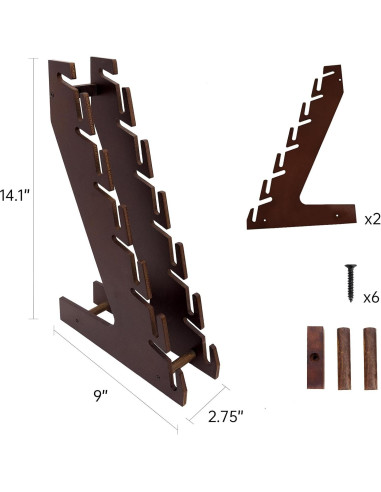 Soporte para Gorras de Madera Iswabard - Organizador 12 Gorras