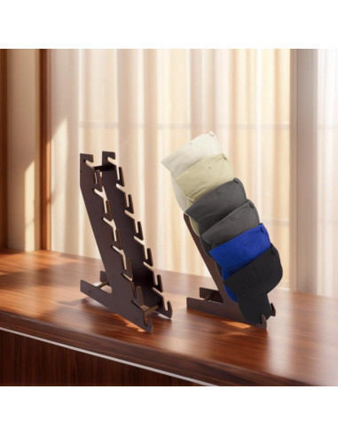 Soporte para Gorras de Madera Iswabard - Organizador 12 Gorras