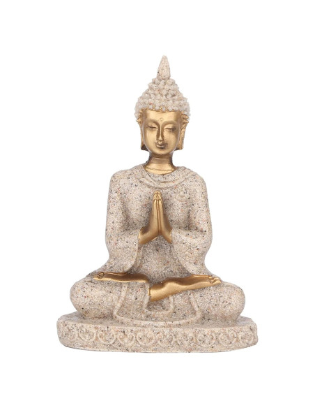 Estatua de Buda Pequeña de Arenisca 8cm para Jardín Estatua de Buda Pequeña de Arenisca 8cm para Jardín