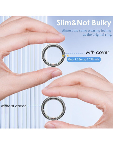 Paquete de 8 fundas de silicona para anillos Oura y Galaxy