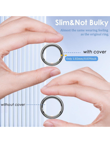 Paquete de 8 fundas de silicona para anillos Oura y Galaxy Paquete de 8 fundas de silicona para anillos Oura y Galaxy
