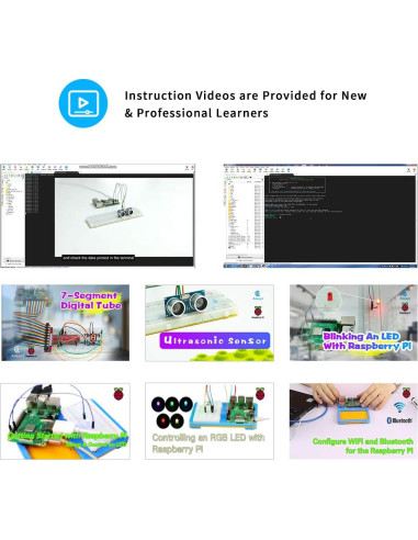 Kit de Inicio Ultimate Mejorado Adeept para Raspberry Pi 4 y 3