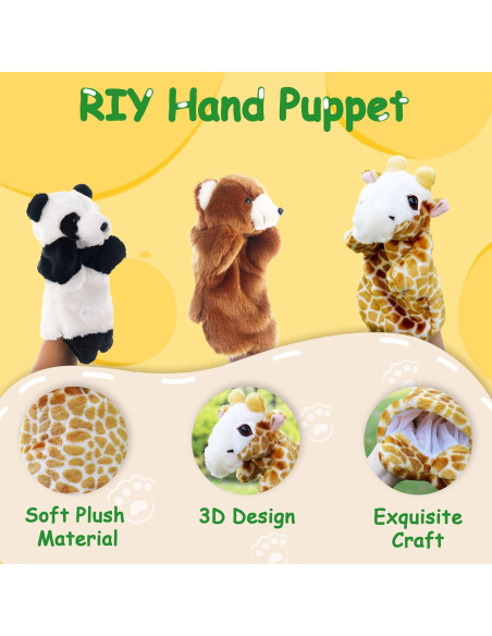 Títere de Mano RIY Conejo - Peluche Educativo 20 cm Títere de Mano RIY Conejo - Peluche Educativo 20 cm
