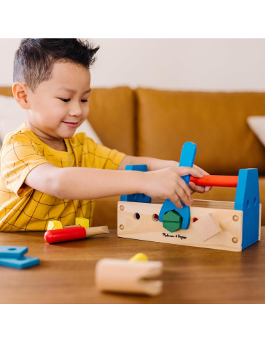 Kit de Herramientas Portátil de Madera Melissa & Doug - 24 Piezas