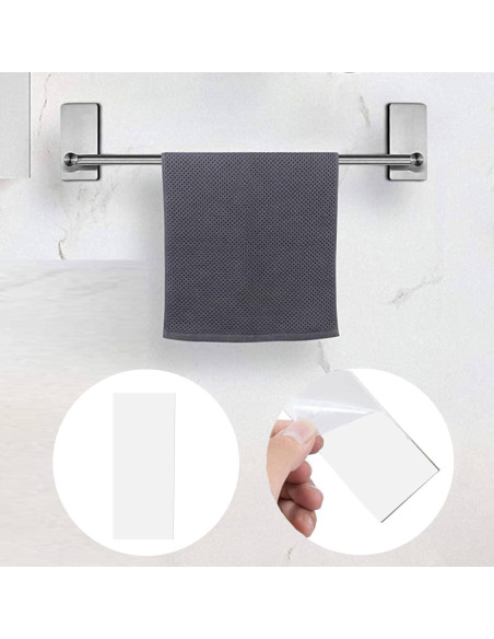 Tiras Autoadhesivas para Estante de Toallas KPPTYTY - 8.5x4 cm (Paquete de 4) Tiras Autoadhesivas para Estante de Toallas KPPTYTY - 8.5x4 cm (Paquete de 4)