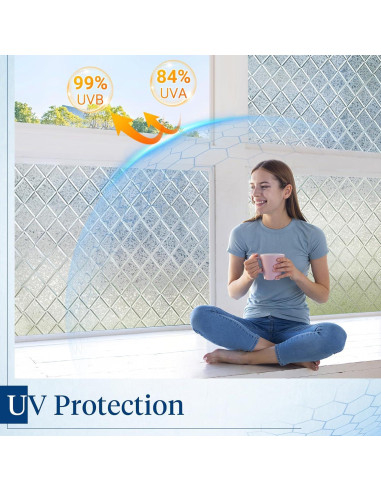 Película de Privacidad Haton 44.5x200 cm Vinilo Transparente