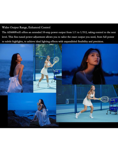 Flash Godox AD600Pro II con Luz LED Bicolor 40W