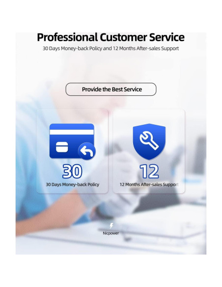 Cable de Alimentación 27W USB-C Nicpower para eero y más Cable de Alimentación 27W USB-C Nicpower para eero y más