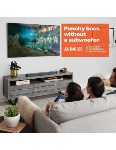 Barra de Sonido JBL Bar 300 5.0 Canales Dolby Atmos 260W