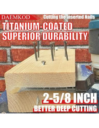Kit de 55 Hojas de Sierra Oscilante DAEMKOD para Madera y Metal