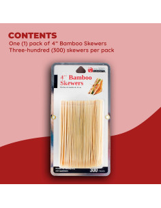 Pinchos de Bambú 10 cm Elementos Culinarios 300 Piezas 2