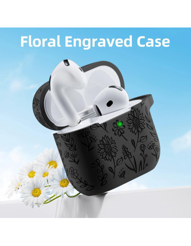 Funda Protectora de Silicona DaQin para AirPods 4 - Negro