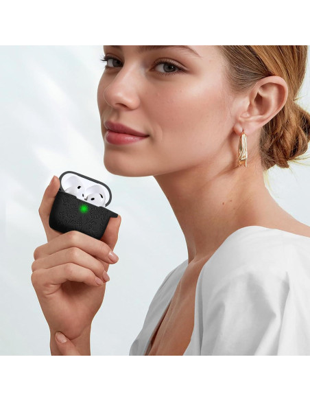Funda Protectora de Silicona DaQin para AirPods 4 - Negro Funda Protectora de Silicona DaQin para AirPods 4 - Negro