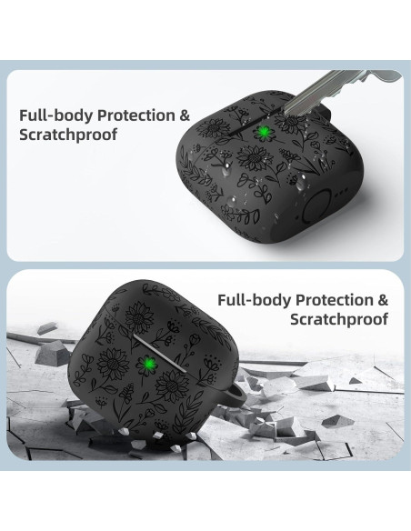 Funda Protectora de Silicona DaQin para AirPods 4 - Negro Funda Protectora de Silicona DaQin para AirPods 4 - Negro