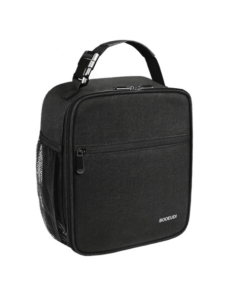 Bolsa de Almuerzo Aislada BOOEUDI Negra 26.7x12.7x24.1cm Bolsa de Almuerzo Aislada BOOEUDI Negra 26.7x12.7x24.1cm