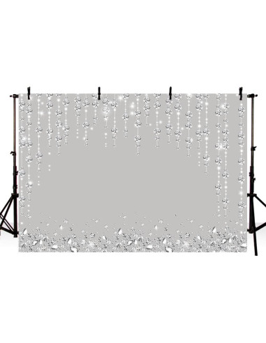 Fondo Fotográfico SENDY 2.1x1.5m Plateado Brillante