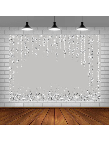 Fondo Fotográfico SENDY 2.1x1.5m Plateado Brillante