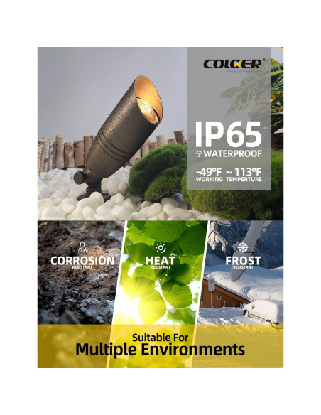 Foco de Jardín COLOER 12V LED 5W Bronce 450LM 2700K Foco de Jardín COLOER 12V LED 5W Bronce 450LM 2700K