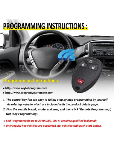 Llavero Reemplazo Vurkcy 0811-0061 para Chevrolet y GMC
