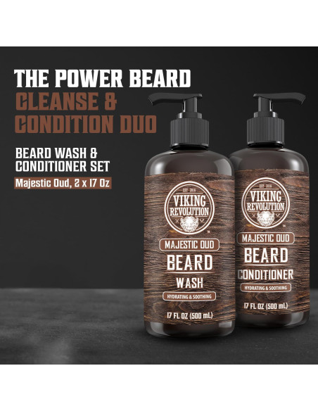 Viking Revolution Set de Lavado y Acondicionador de Barba 500ml Viking Revolution Set de Lavado y Acondicionador de Barba 500ml
