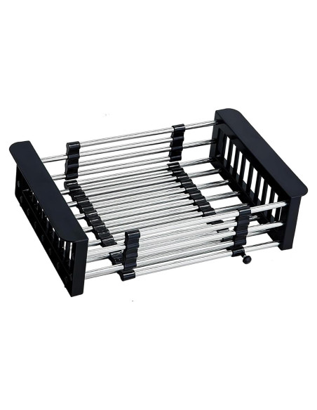 Estante de Secado de Platos GICASA Expandible Acero Inoxidable Estante de Secado de Platos GICASA Expandible Acero Inoxidable