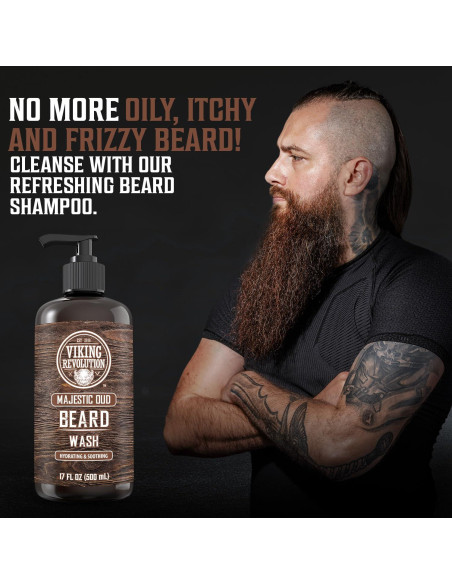 Viking Revolution Set de Lavado y Acondicionador de Barba 500ml Viking Revolution Set de Lavado y Acondicionador de Barba 500ml