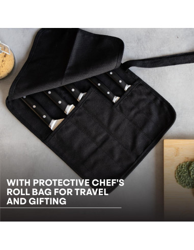 Juego de cuchillos de chef MasterChef 5 piezas con bolsa