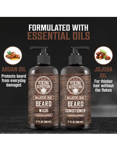 Viking Revolution Set de Lavado y Acondicionador de Barba 500ml