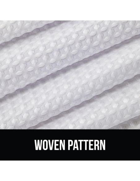 Cortina de Ducha Gorilla Grip Waffle 72x72cm Blanca Resistente Cortina de Ducha Gorilla Grip Waffle 72x72cm Blanca Resistente