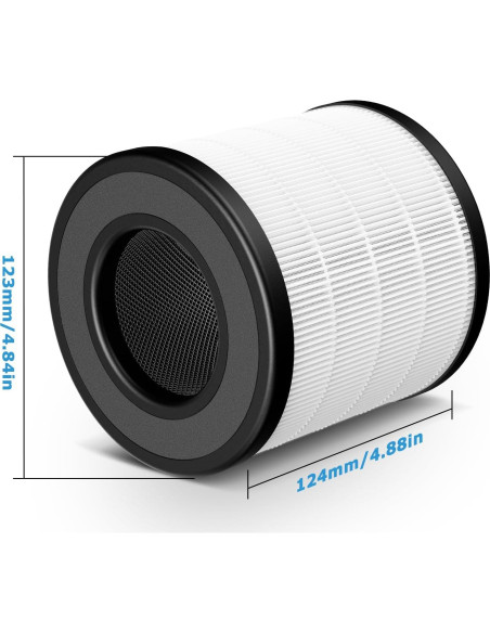 Filtro HEPA 3-en-1 iSingo PU-P05/AC201B - Paquete de 2 Filtro HEPA 3-en-1 iSingo PU-P05/AC201B - Paquete de 2