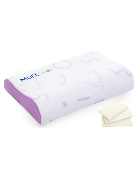 Almohada Ajustable para Niños MLILY JAMA 50.8x30.5 cm Púrpura Almohada Ajustable para Niños MLILY JAMA 50.8x30.5 cm Púrpura