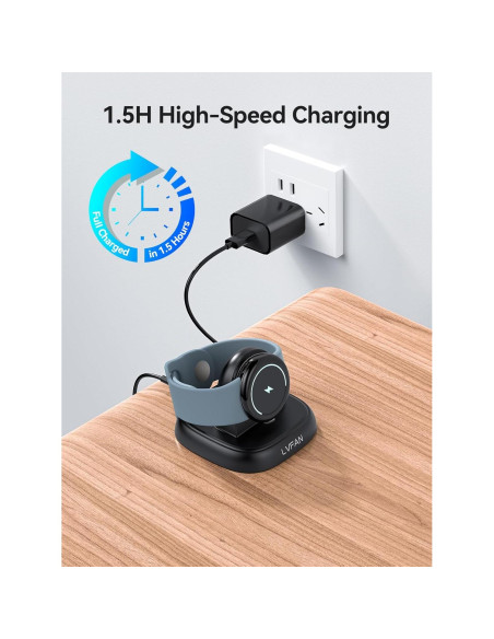 Cargador Dock LVFAN para Pixel Watch 3 2 y Fitbit Versa 4 3 Cargador Dock LVFAN para Pixel Watch 3 2 y Fitbit Versa 4 3